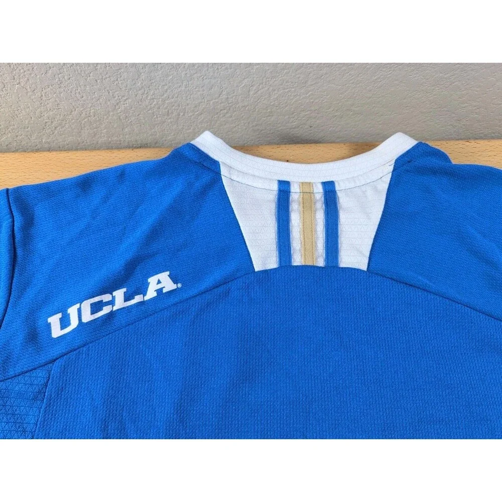 ADIDAS UCLA BRUINS FOOTBALL PLAYER CREW CLIMALITE T-SHIRT BLUE XL